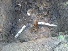 Clogged outlet pipe 2012